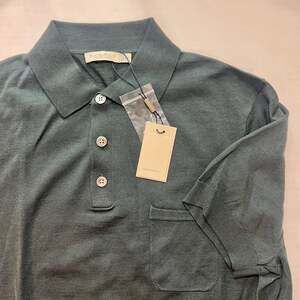 NWT Suitsupply Merino Wool Polo Green Mens medium